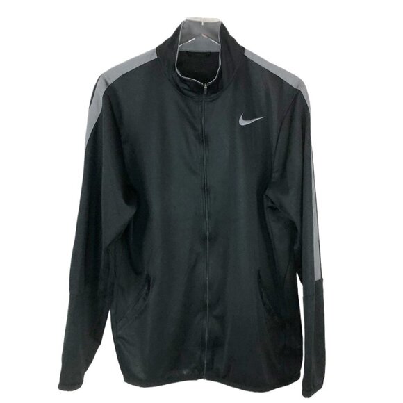 Nike Men's Epic Full Zip Training Jacket Black & Gray Size L - Picture 1 of 3